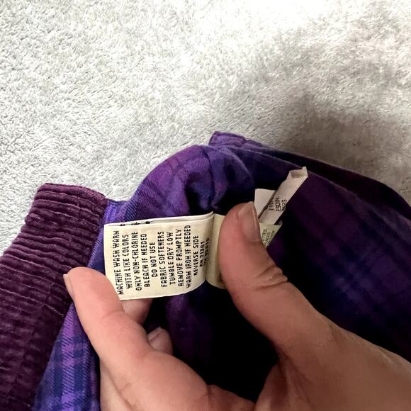 LL Bean Quilt Lined Cordoroy Jacket Sweater Women's M Purple Shacket Outdoor - Picture 10 of 10